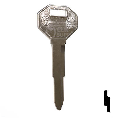 Uncut Key Blank | Mitsubishi | X121, DC3 Automotive Key JMA USA