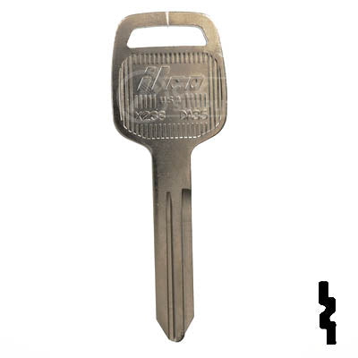 Uncut Key Blank | Nissan | DA35, X238 Automotive Key Ilco