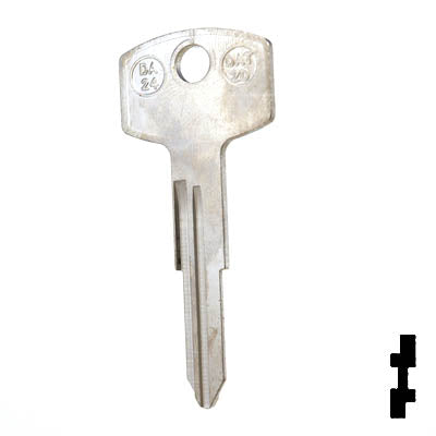 Uncut Key Blank | Nissan | X114 ( DA24 ) Automotive Key JMA USA