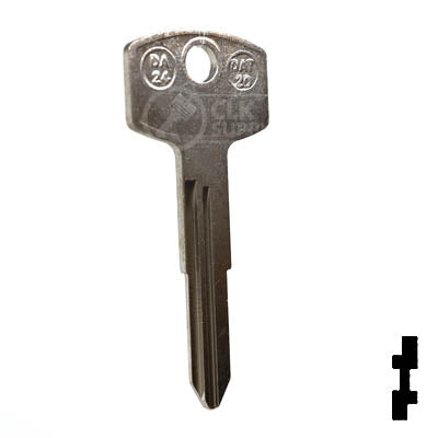 Uncut Key Blank | Nissan | X114 ( DA24 ) Automotive Key JMA USA