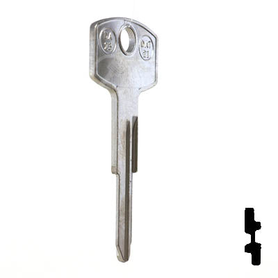 Uncut Key Blank | Nissan | X115 ( DA23 ) Automotive Key JMA USA