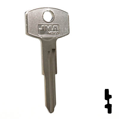 Uncut Key Blank | Nissan | X115 ( DA23 ) Automotive Key JMA USA