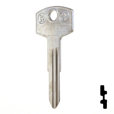 Uncut Key Blank | Nissan | X115 ( DA23 ) Automotive Key JMA USA