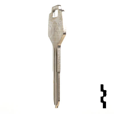 Uncut Key Blank | Nissan | X123 ( DA25 ) Automotive Key JMA USA
