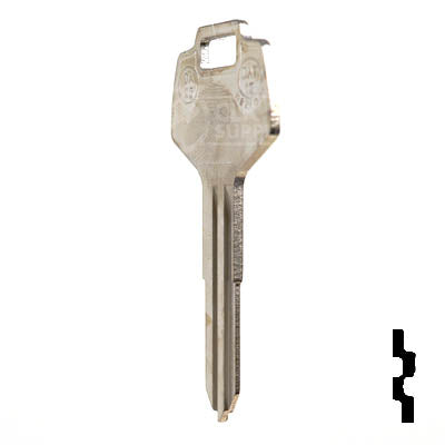 Uncut Key Blank | Nissan | X123 ( DA25 ) Automotive Key JMA USA