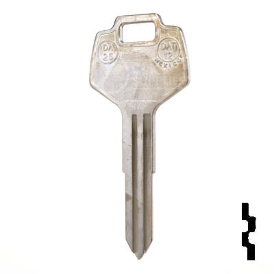 Uncut Key Blank | Nissan | X123 ( DA25 ) Automotive Key JMA USA