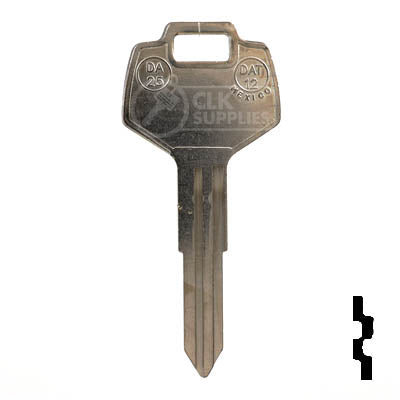 Uncut Key Blank | Nissan | X123 ( DA25 ) Automotive Key JMA USA