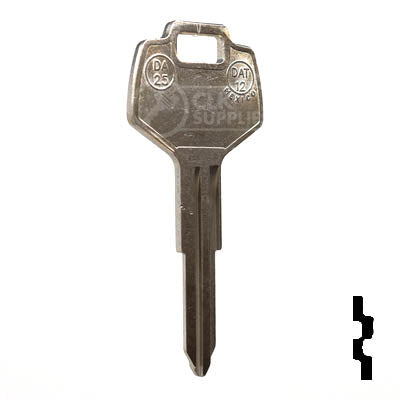 Uncut Key Blank | Nissan | X123 ( DA25 ) Automotive Key JMA USA
