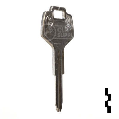 Uncut Key Blank | Nissan | X123 ( DA25 ) Automotive Key JMA USA