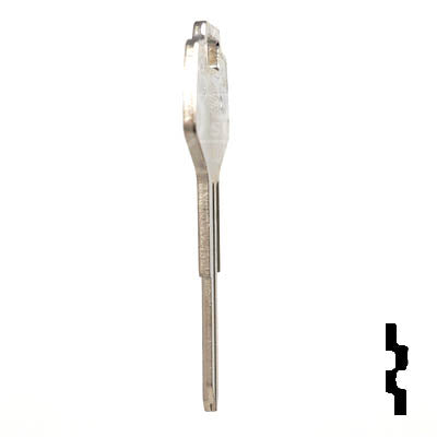 Uncut Key Blank | Nissan | X123 ( DA25 ) Automotive Key JMA USA