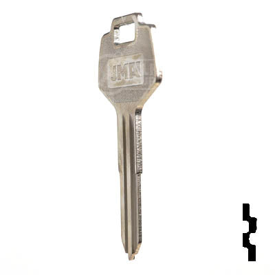 Uncut Key Blank | Nissan | X123 ( DA25 ) Automotive Key JMA USA