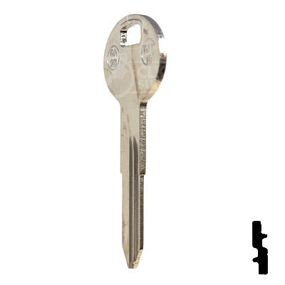 Uncut Key Blank | Nissan | X124 ( DA28 ) Automotive Key JMA USA