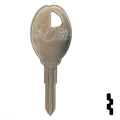 Uncut Key Blank | Nissan | X210 ( DA31 ) Automotive Key JMA USA