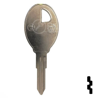 Uncut Key Blank | Nissan | X210 ( DA31 ) Automotive Key JMA USA