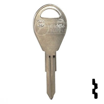 Uncut Key Blank | Nissan | X243 ( DA38 ) Automotive Key JMA USA