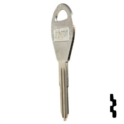 Uncut Key Blank | Nissan | X243 ( DA38 ) Automotive Key JMA USA