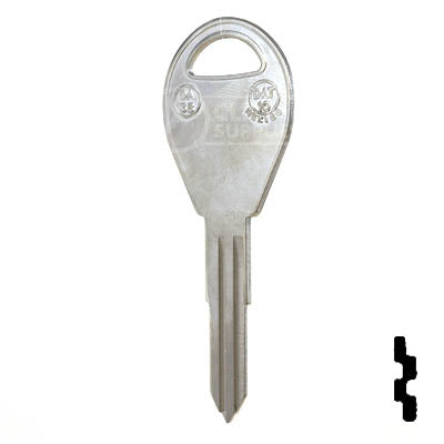 Uncut Key Blank | Nissan | X243 ( DA38 ) Automotive Key JMA USA