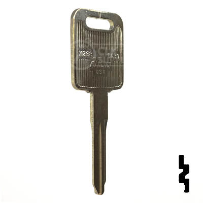 Uncut Key Blank | Nissan | X268 ( DA39 ) Automotive Key Ilco