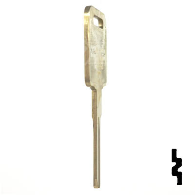 Uncut Key Blank | Nissan | X268 ( DA39 ) Automotive Key Ilco