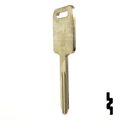 Uncut Key Blank | Nissan | X268 ( DA39 ) Automotive Key Ilco