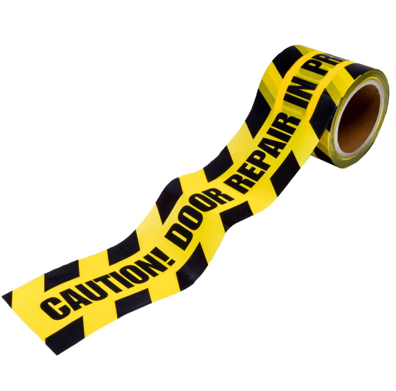 Caution Tape - "Door Repair In Progress" (ACT) Displays and signage Lock Labs