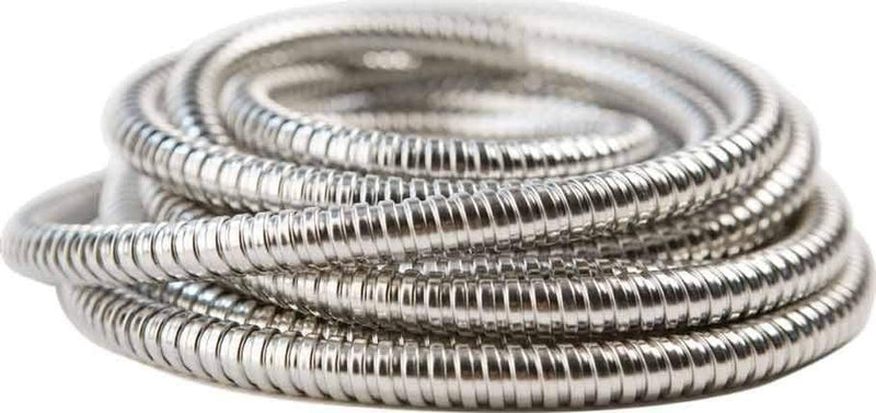 Keedex 1/4" x 18' Stainless Steel Flex Conduit Cylinders & Hardware Keedex