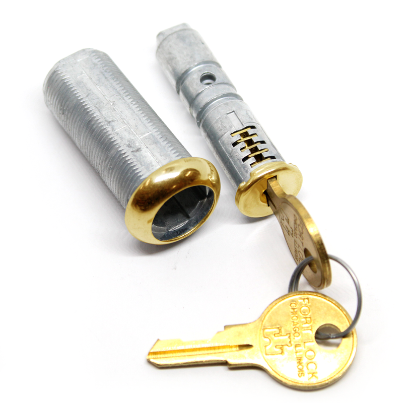 CompX Fort 1-3/4" Disc Tumbler Cylinder Cabinet Cam Lock- Brass Cylinders & Hardware COMPX SECURITY