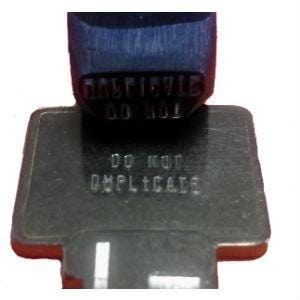 1/16" "DO NOT DUPLICATE " Key Stamp Key Stamps Young Bros Stamp Works
