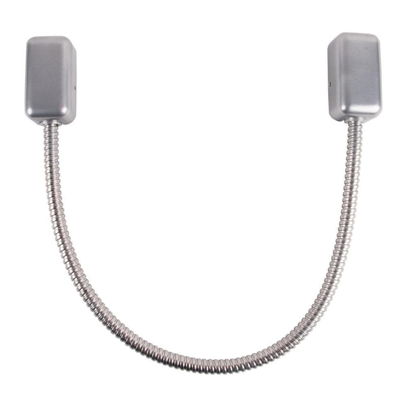 Armored Door Loop 3/8" I.D. Flex (18") - Aluminum Finish Cylinders & Hardware Keedex