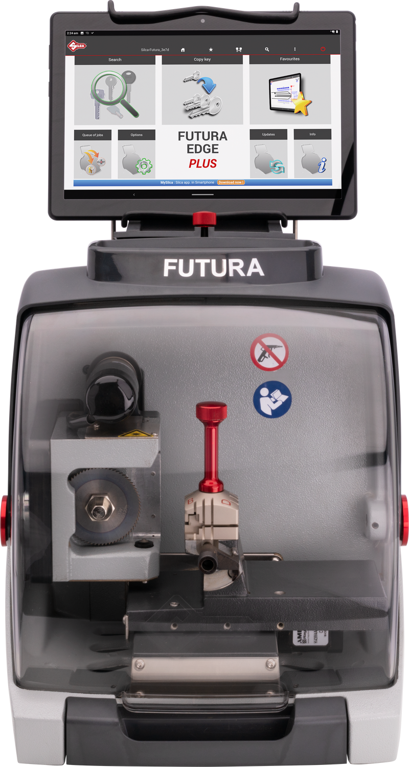 Silca Futura Edge Plus - Cuts Edge Cut and Medeco Biaxial Keys (By Code and Duplicate) Edge Code Machine Ilco