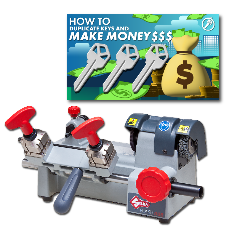 Ilco Flash 008 & How to Duplicate Keys & Make Money Online Course Combo Edge Key Duplicator Ilco