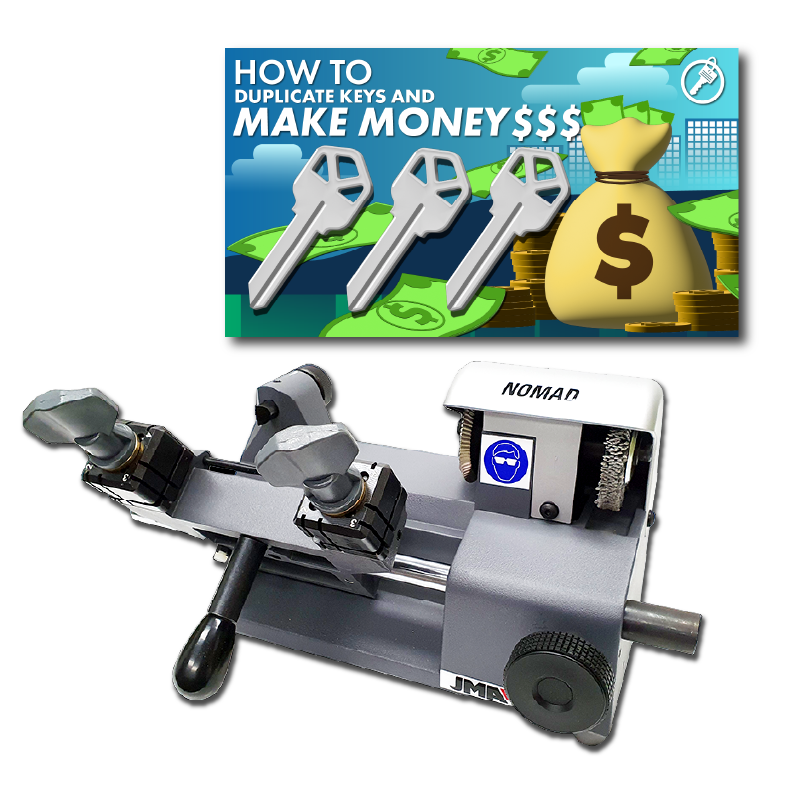 Nomad Key Machine by JMA & How to Duplicate Keys & Make Money - Online Course Edge Key Duplicator JMA USA