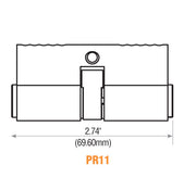 Double Sided Profile Cylinder Yale Keyway 26D Euro Profile Cylinder GMS Industries