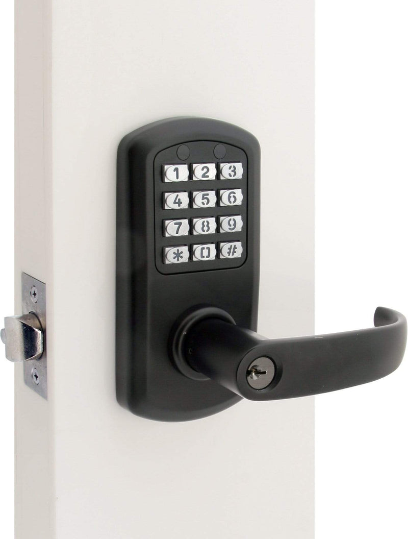 TownSteel E-Elite 2000 Series Grade 1 Push Button Electronic Lock -Flat Black Electronic Lock TownSteel