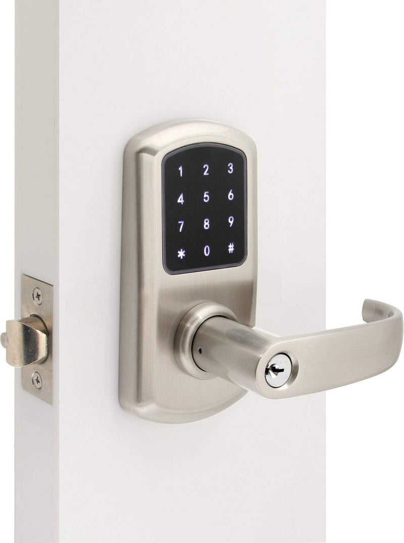 TownSteel E-Elite 5000 Series Grade 1 Push Button Electronic Lock w/Bluetooth -Satin Chrome Electronic Lock TownSteel