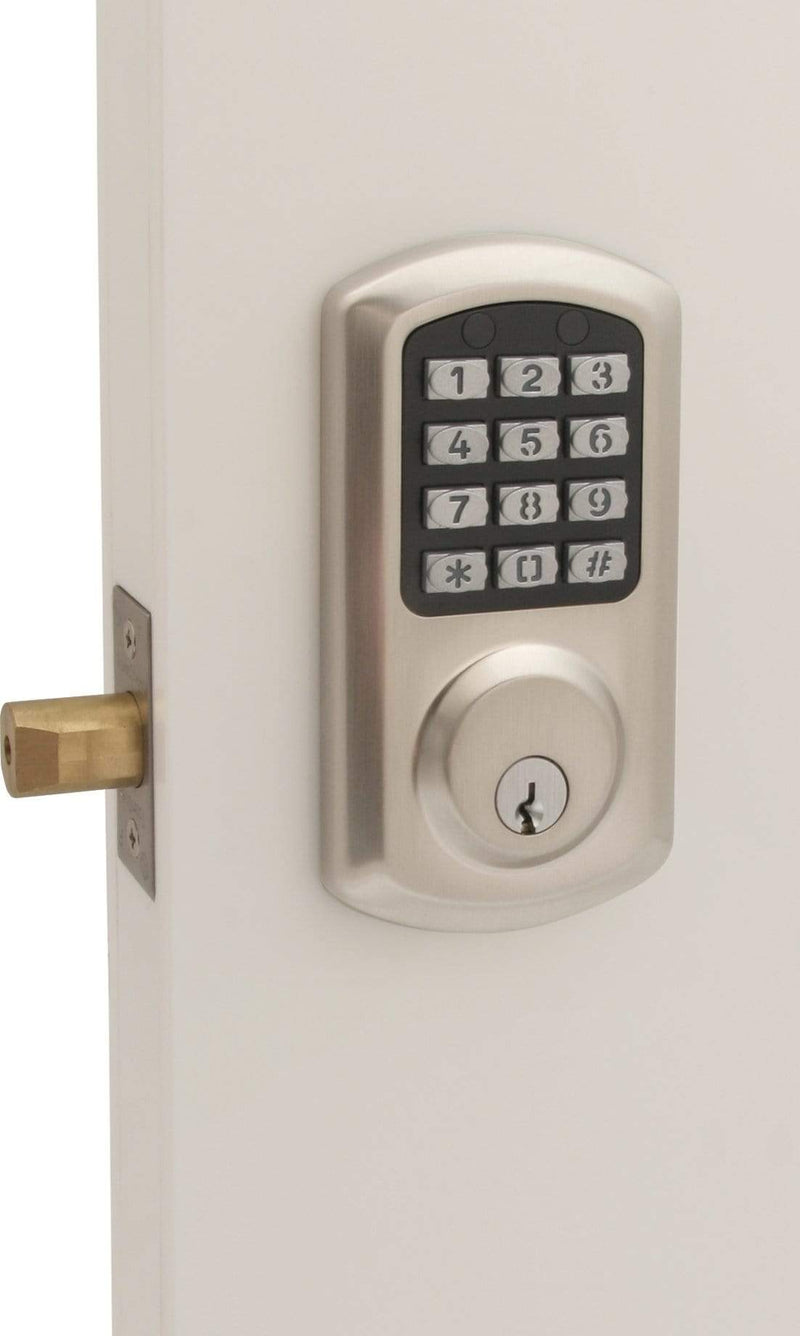 TownSteel E-Smart 2000 Series Grade 2 Deadbolt -Satin Chrome Electronic Lock TownSteel