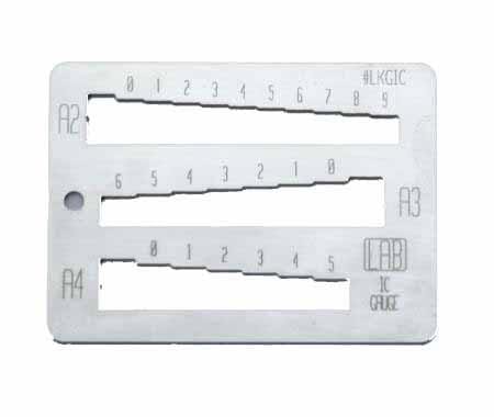 Interchangeable Core Key Gauge IC Core LAB