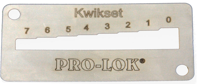 Kwikset Key Gauge Key Gauge Pro-Lok