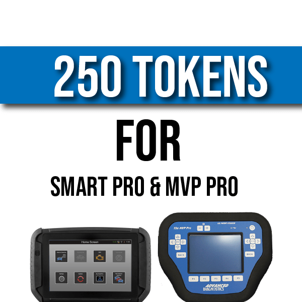 250 Program Tokens For Advanced Diagnostics MVP Pro, Smart Pro Automotive Tools Advanced Diagnostics