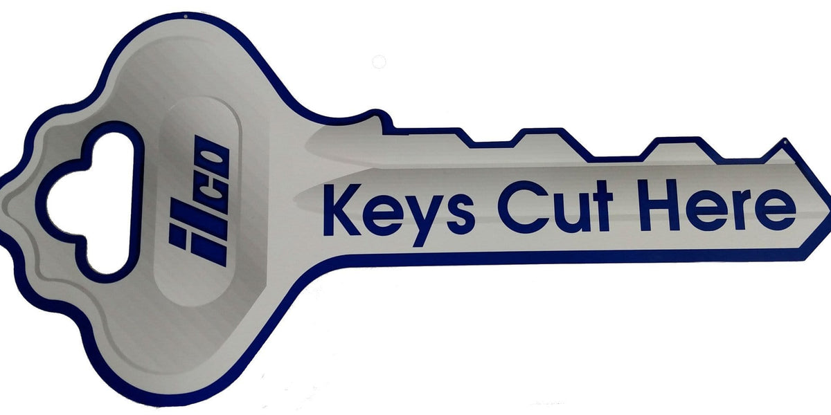 Keys Cut Here Double Sided Sign