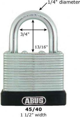 Abus 45/40 Long Padlock KD Padlocks Abus Lock Co.