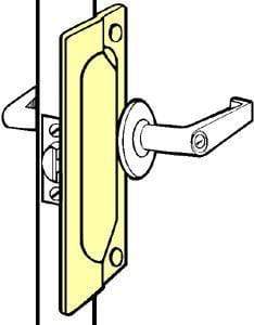2 7/8" X 11" Latch Guard Protector - Aluminum Cylinders & Hardware PHG