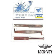 Credit Card Pick Set Lock Picks LockVoy