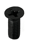 Steel Door and Frame Replacement Screws - Black 25PK Locksets Major Manufacturing