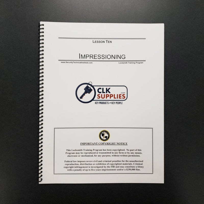 Learn How to Impression- With Tools Locksmith Training Program CLK SUPPLIES, LLC