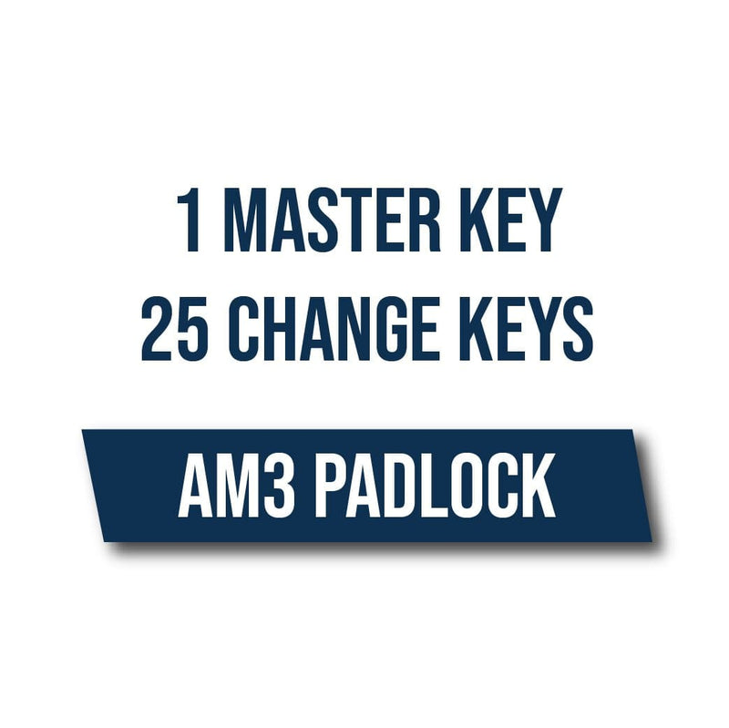 1 Master Key 25 Change Keys On A AM3 Padlock Key Master Key Systems CLK