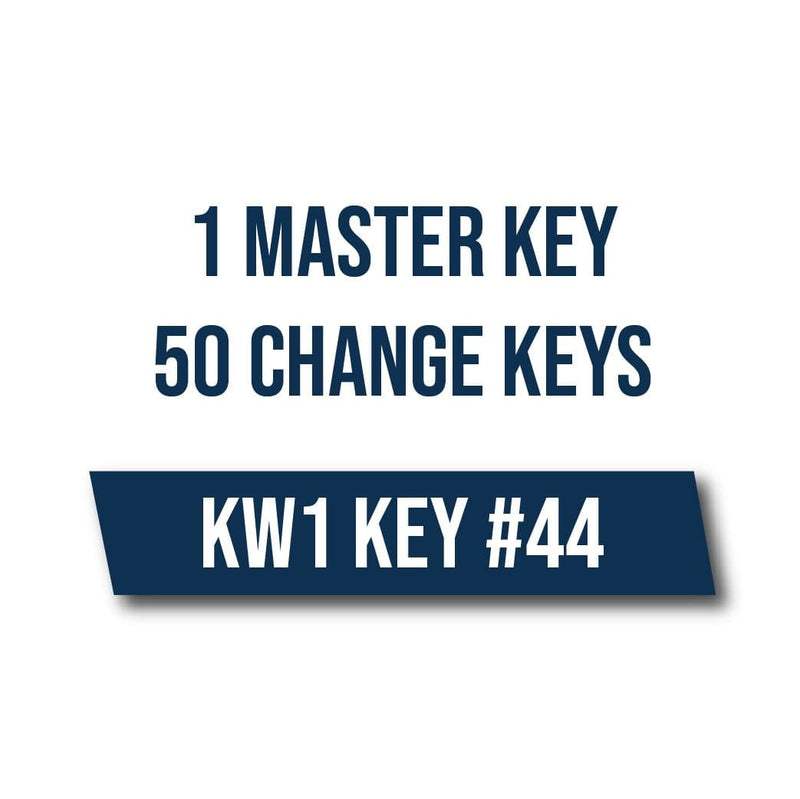 1 Master Key 50 Change Keys On A KW1 Key #44 Master Key Systems CLK