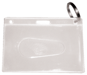 Kevron ID Card or Photo Holder 2pcs w/ Ring Key Chains & Tags Kevron