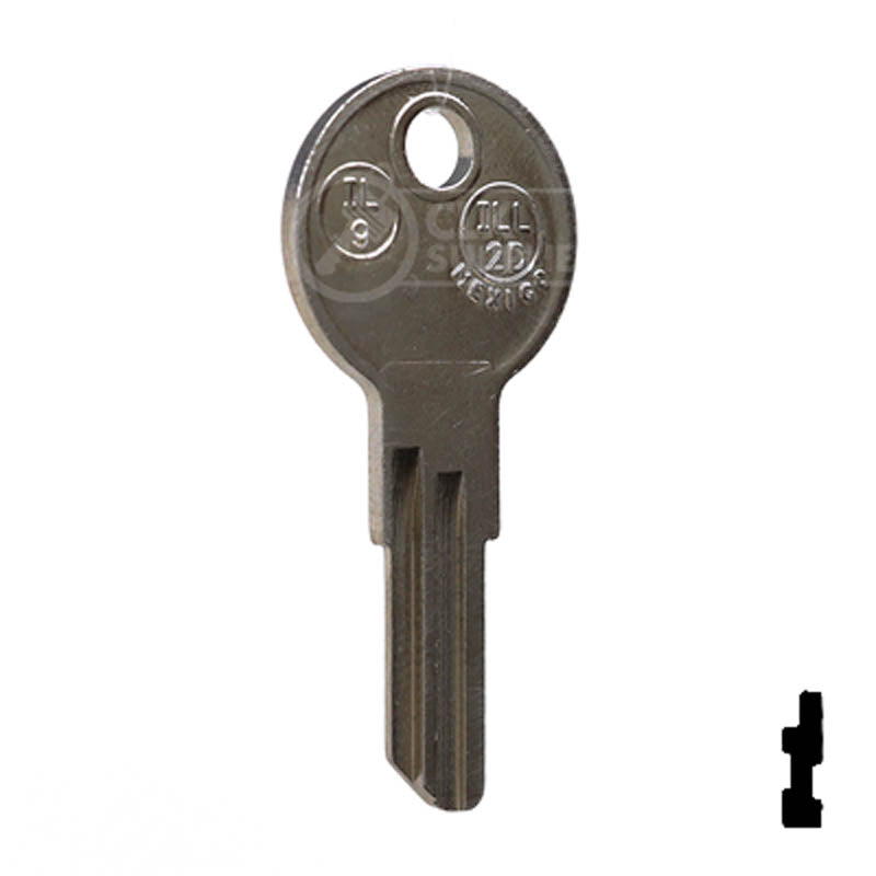 1043B, IL9 Illinois Key Office Furniture-Mailbox Key JMA USA