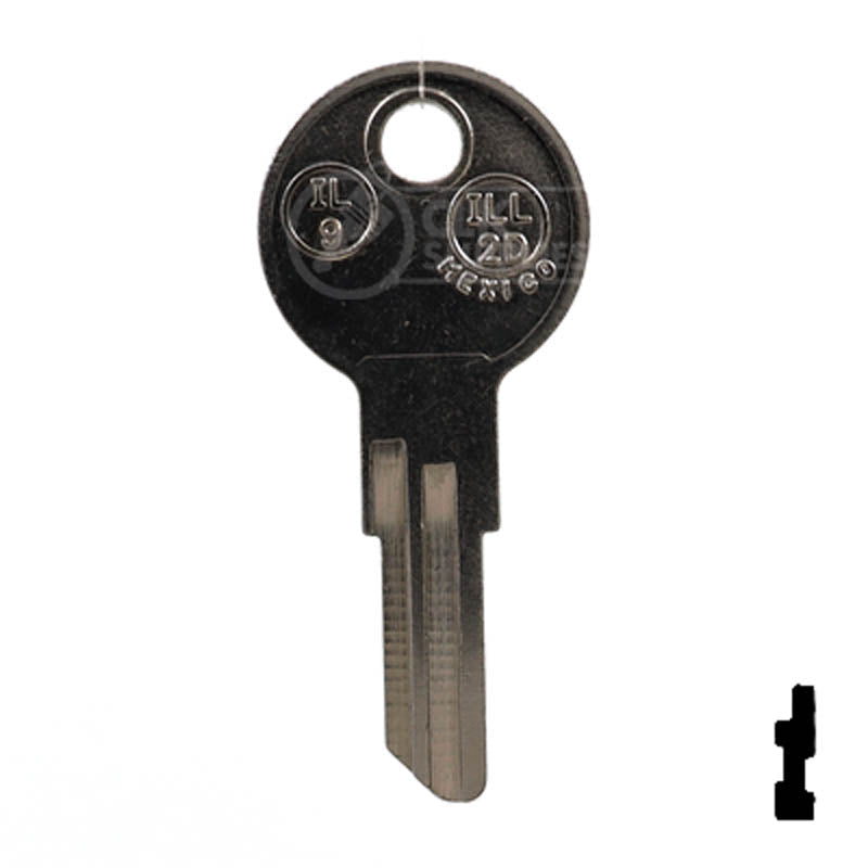 1043B, IL9 Illinois Key Office Furniture-Mailbox Key JMA USA